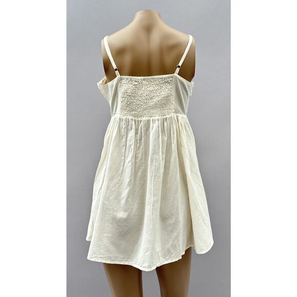 Free People Intimately Bed of Roses Babydoll Slip Dress Off White Women's Small - Picture 7 of 14
